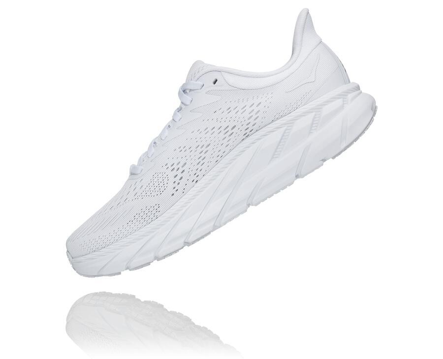 Hoka One One Koşu Ayakkabısı Kadın Beyaz - Clifton 7 - ZK3724506